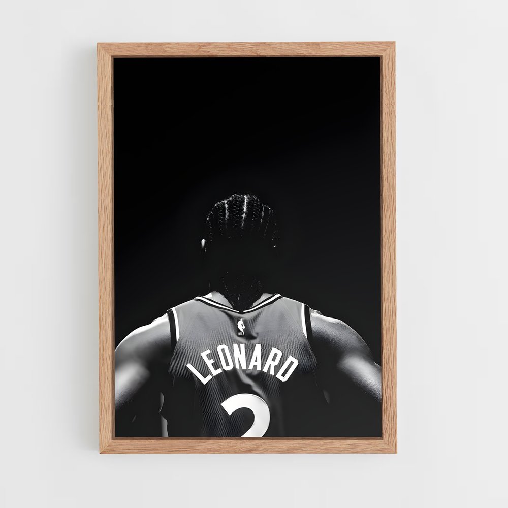 Poster La Légende en Noir et Blanc – affiche Basketball (vue 4)